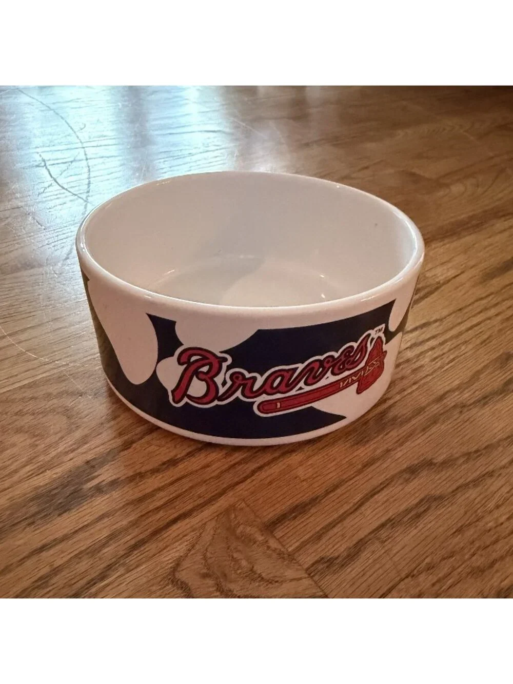 Atlanta Braves Baseball Dog Cat Water Food Bowl